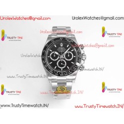 Daytona Black Ceramic Panda 126500 GF Black Dial SS 904L Strap Movement 4131