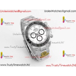 Daytona Black Ceramic Panda 126500 GF White Dial SS 904L Strap Movement 4131
