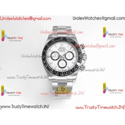 Daytona Black Ceramic Panda 126500 GF White Dial SS 904L Strap Movement 4131