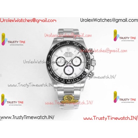 Daytona Black Ceramic Panda 126500 GF White Dial SS 904L Strap Movement 4131