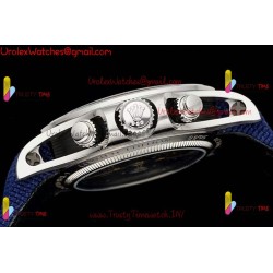 DAYTONA DIW SS/PVD CARBON BEZEL ADGF BEST EDITION BLACK SKELETON DIAL ON BLACK LEATHER STRAP SA4130