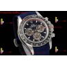 DAYTONA DIW SS/PVD CARBON BEZEL ADGF BEST EDITION BLACK SKELETON DIAL ON BLACK LEATHER STRAP SA4130