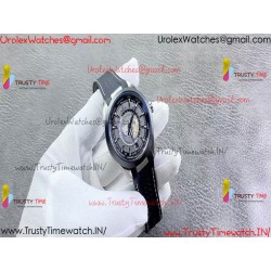 AQUA TERRA 150M 43MM 24 BLACK CERAMIC BEZEL N1F 1:1 BEST EDITION GRAY DIAL ON SS BRACELET A8938 (FREE RUBBER STRAPS)