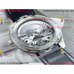 AQUA TERRA 150M 43MM 24 BLACK CERAMIC BEZEL N1F 1:1 BEST EDITION GRAY DIAL ON SS BRACELET A8938 (FREE RUBBER STRAPS)