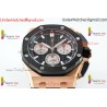 ROYAL OAK OFFSHORE 43MM 26420SO RG APSF 1:1 BEST EDITION BLACK DIAL ON BLACK RUBBER STRAP SA4401 SUPER CLONE