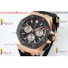 ROYAL OAK OFFSHORE 43MM 26420SO RG APSF 1:1 BEST EDITION BLACK DIAL ON BLACK RUBBER STRAP SA4401 SUPER CLONE