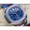 Patek Philippe Nautilus 59801A 3KF 40MM Blue Dial SS Blue Cloth Strap Caliber CH28-520