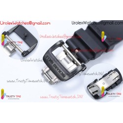 RM35-02 ZF 49MM Black Skeleton Dial Black Carbon Fiber Case Black Rubber Strap Calibre RMAL1
