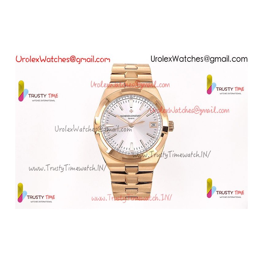 Vacheron Constantin Overseas 4500 PPF 41mm White Dial RG/SS  Rose Gold Bracelet Caliber 5100