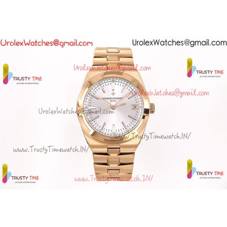 Vacheron Constantin Overseas 4500 PPF 41mm White Dial RG/SS  Rose Gold Bracelet Caliber 5100