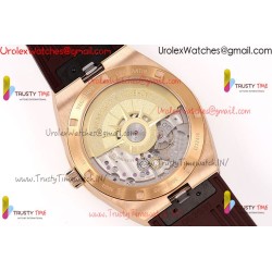Vacheron Constantin Overseas 4500V RG/SS White Dial Brown Rubber Strap Caliber 5100