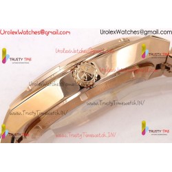 Vacheron Constantin Overseas 4500V PPF RG/SS Green Dial Rose Gold Strap Caliber 5100