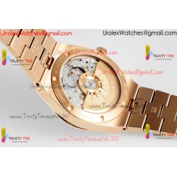 Vacheron Constantin Overseas 4500V PPF RG/SS Blue Dial Rose Gold Bracelet Caliber 5100
