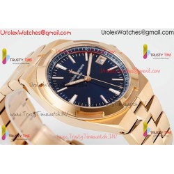 Vacheron Constantin Overseas 4500V PPF RG/SS Blue Dial Rose Gold Bracelet Caliber 5100