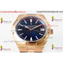 Vacheron Constantin Overseas 4500V PPF RG/SS Blue Dial Rose Gold Bracelet Caliber 5100