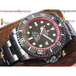 Rolex Submariner VRF 44MM Black Dial SS Black Stainless Steel Strap Caliber 2836