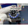 Rolex GMT II CF Black Dial SS 904L Steel Bracelet Caliber 3285