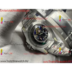Rolex GMT II CF Black Dial SS 904L Steel Bracelet Caliber 3285