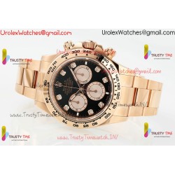ROLDYT0607B - Daytona 126505 RG/RG Blk/Dia 904L APSF SH4131