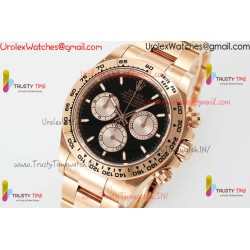 ROLDYT0607C - DAYTONA 126505 RG/RG BLK/DIA 904L APSF SH4131