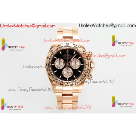 ROLDYT0607C - DAYTONA 126505 RG/RG BLK/DIA 904L APSF SH4131