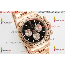 ROLDYT0607C - DAYTONA 126505 RG/RG BLK/DIA 904L APSF SH4131
