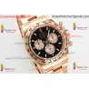 ROLDYT0607C - DAYTONA 126505 RG/RG BLK/DIA 904L APSF SH4131