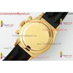 Daytona 126518 APSF 1:1 YG/SS gold dial with black rubber Oysterflex SH4131