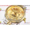 Rolex Sky-Dweller 42mm gold dial, YG/SS stainless steel strap, automatic caliber 9001