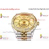 Rolex Sky-Dweller 42mm gold dial, YG/SS stainless steel strap, automatic caliber 9001