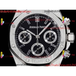 Royal Oak 38mm Black Dial SS 316L Strap Caliber 7750