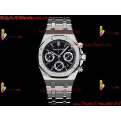Royal Oak 38mm Black Dial SS 316L Strap Caliber 7750