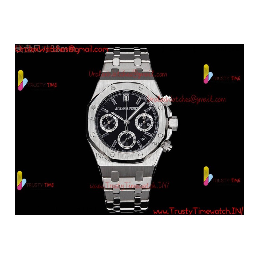 Royal Oak 38mm Black Dial SS 316L Strap Caliber 7750 Royal Oak 38mm Black Dial SS 316L Strap Caliber 7750