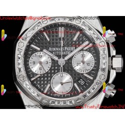 Royal Oak 38mm Grey Dial Diamonds/SS 316L Strap Caliber 7750