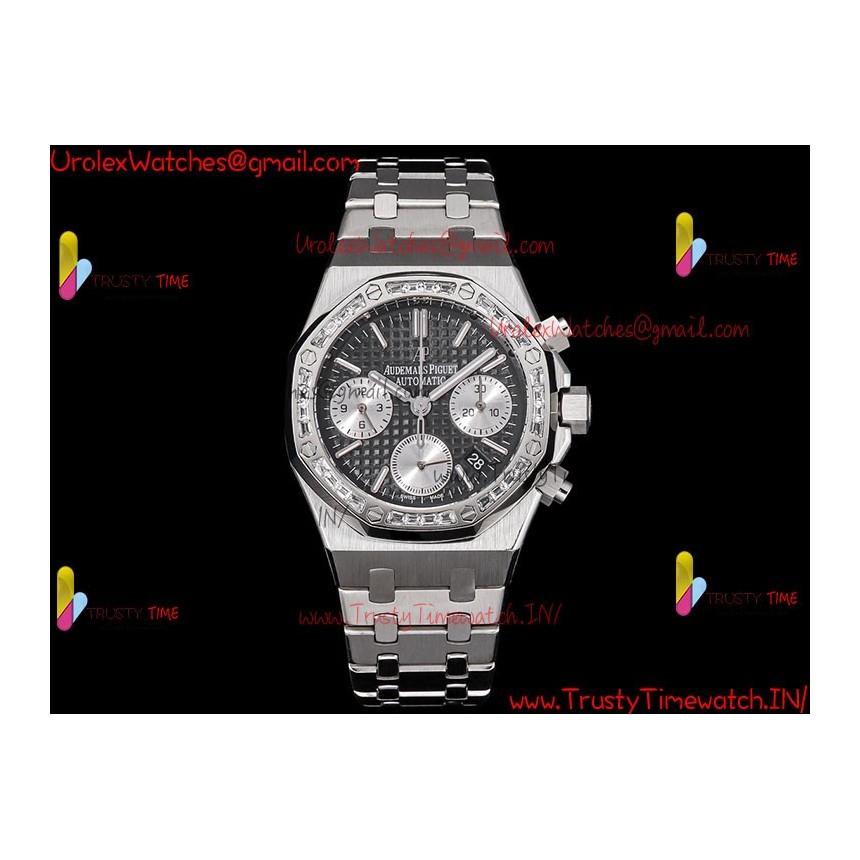 Royal Oak 38mm Grey Dial Diamonds/SS 316L Strap Caliber 7750