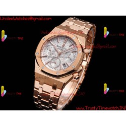 ROYAL OAK 38MM WHITE DIAL RG/SS RG/316L STRAP CALIBER 7750