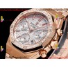 ROYAL OAK 38MM WHITE DIAL RG/DIAMONDS RG/316L STRAP CALIBER 7750