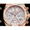 ROYAL OAK 38MM WHITE DIAL RG/DIAMONDS RG/316L STRAP CALIBER 7750