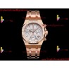 ROYAL OAK 38MM WHITE DIAL RG/DIAMONDS RG/316L STRAP CALIBER 7750