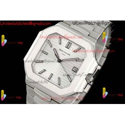 Patek Philippe Nautilus Cubitus 5821 GRF 45MM White Dial SS 316L Strap Caliber 26-330