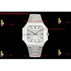 Patek Philippe Nautilus Cubitus 5821 GRF 45MM White Dial SS 316L Strap Caliber 26-330