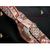 ROLEX Land-Dweller 40mm RS/Diamond White Dial Rose Gold Strap Caliber 7135Gold Strap Caliber 7135