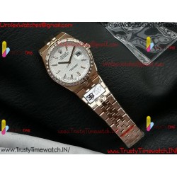 ROLEX Land-Dweller 40mm RS/Diamond White Dial Rose Gold Strap Caliber 7135Gold Strap Caliber 7135