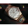 ROLEX Land-Dweller 40mm RS/Diamond White Dial Rose Gold Strap Caliber 7135Gold Strap Caliber 7135