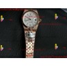 ROLEX Land-Dweller 40mm RS/SS White Dial Rose Gold Strap Caliber 7135
