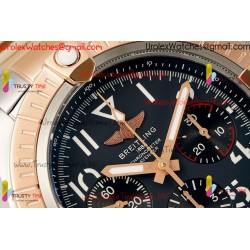 BR Avenger B01 Chronograph BLSF 45MM Blue Dial RS Case RS/SS Strap Caliber 7750