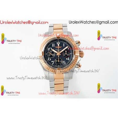 BR Avenger B01 Chronograph BLSF 45MM Blue Dial RS Case RS/SS Strap Caliber 7750