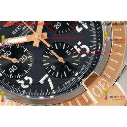 BR Avenger B01 Chronograph BLSF 45MM Blue Dial RS Case RS/SS Strap Caliber 7750