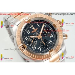 BR Avenger B01 Chronograph BLSF 45MM Blue Dial RS Case RS/SS Strap Caliber 7750