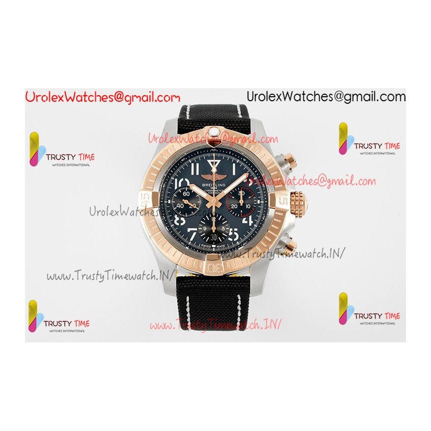 BR Avenger B01 Chronograph BLSF 45MM Grey  Dial RS Case Black Nylon Strap Caliber 7750